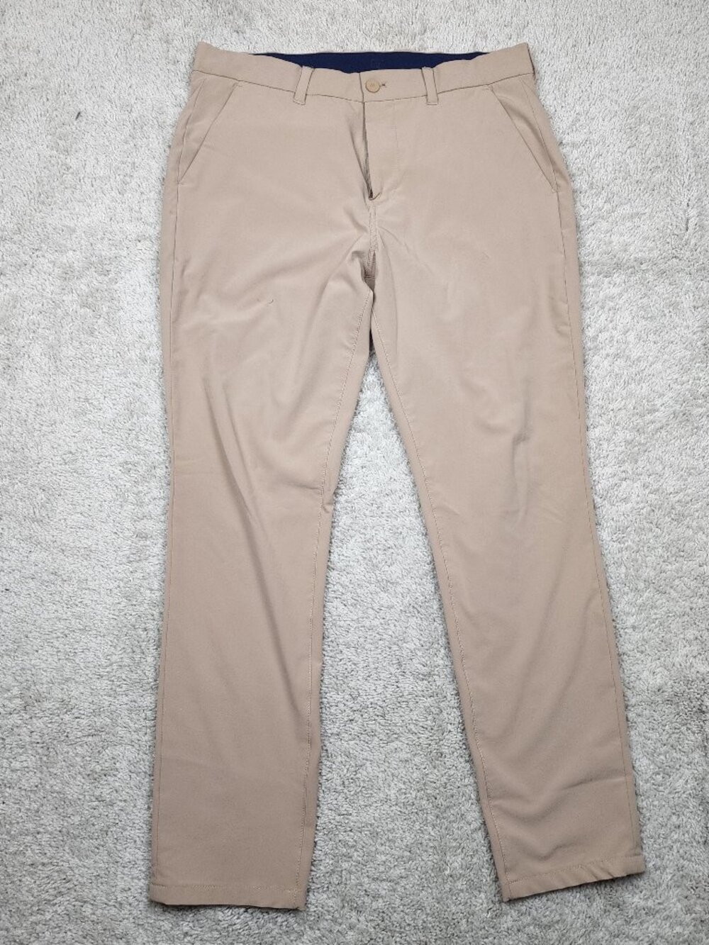 Mizzen+Main Helmsman Slim Fit Performance Pants Mens 33x30 Beige Khaki USA Work
